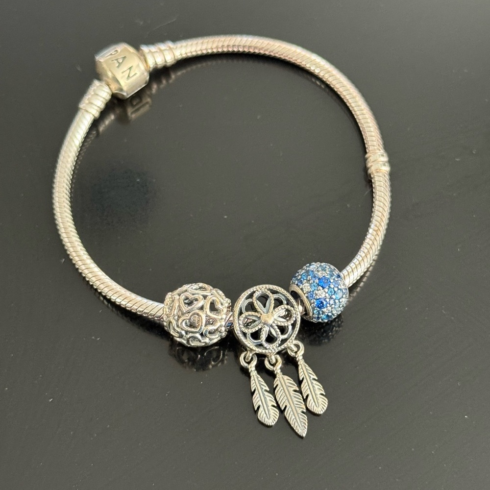 Pandora bracelet x3 charms